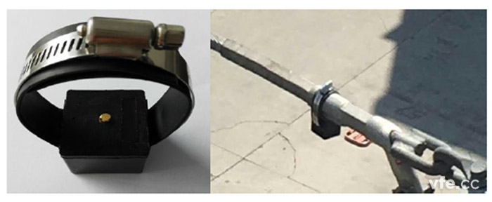 2.4G無線測(cè)溫模塊外形及安裝示意圖 2.4G無線測(cè)溫模塊外形及安裝示意圖