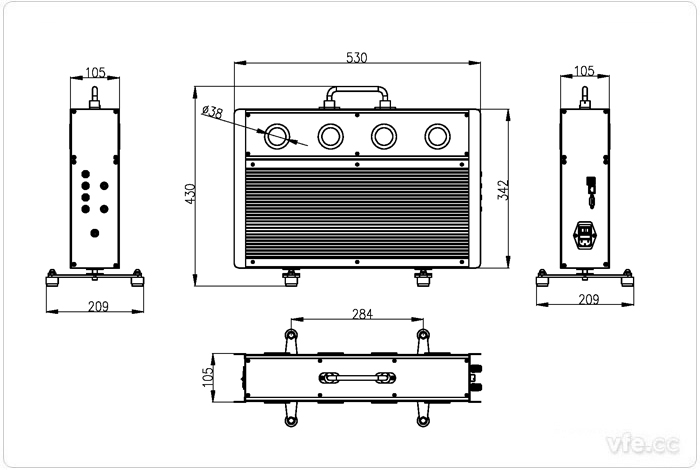 EV3000新能源汽車驅(qū)動(dòng)系統(tǒng)一體化綜合測(cè)試儀尺寸圖 EV3000新能源汽車驅(qū)動(dòng)系統(tǒng)一體化綜合測(cè)試儀尺寸圖